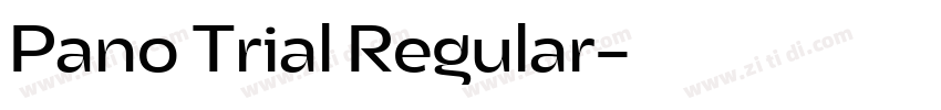 Pano Trial Regular字体转换